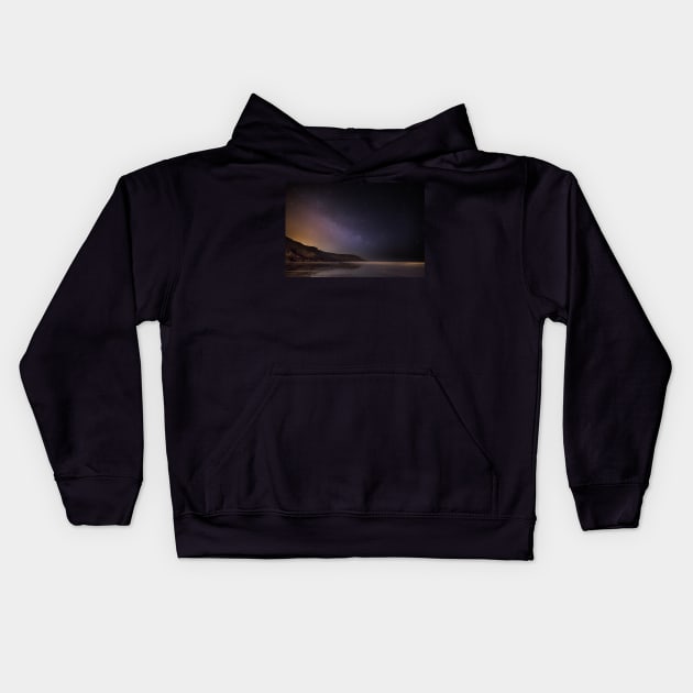 Caswell Bay, Gower, Wales Kids Hoodie by dasantillo